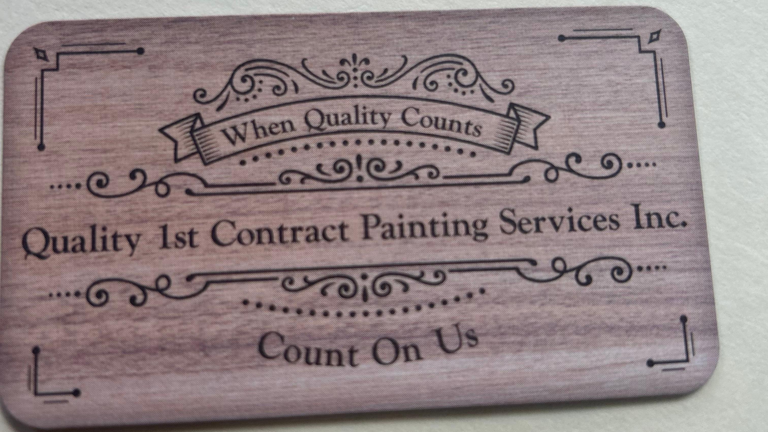 Quality 1st contract painting services inc